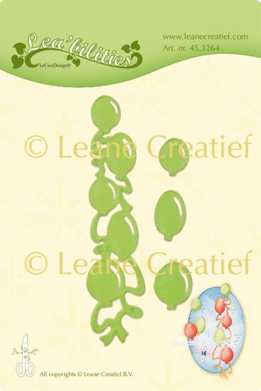 Set 4 matrite Leabilitie cut & embossing die - Balloons
