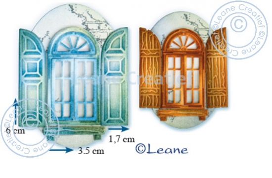 Set 6 matrite Leabilitie cut & embossing die - Window & shutters