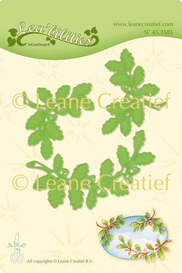Set 3 matrite Leabilitie cut & embossing die - Branches with acorns