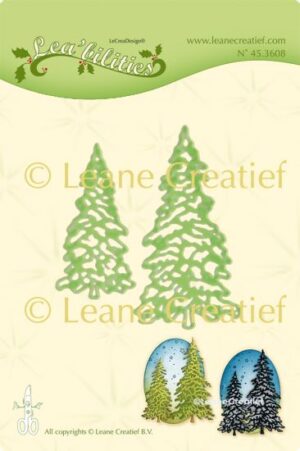 Set 2 matrite Leabilitie cut & embossing die - Christmas trees