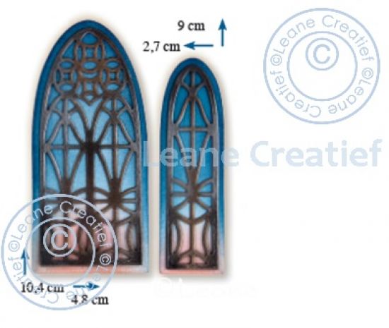Set 4 matrite Leabilitie cut & embossing die - Church window