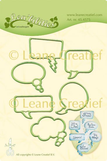 Set 6 matrite Leabilitie cut & embossing die - Sentiment Balloons