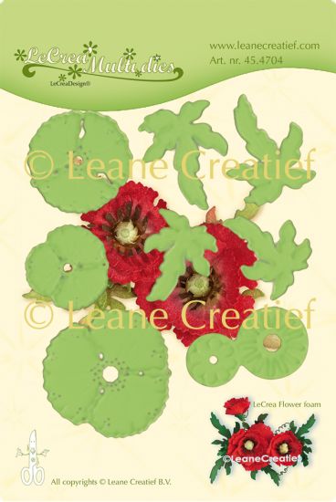 Set 8 matrite Leabilitie Multi die Flower cut & embossing - Flower 013 Poppy