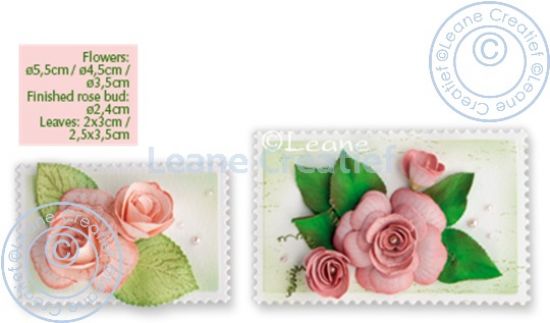 Set 6 matrite Leabilitie Multi die Flower cut & embossing - Rose 3D