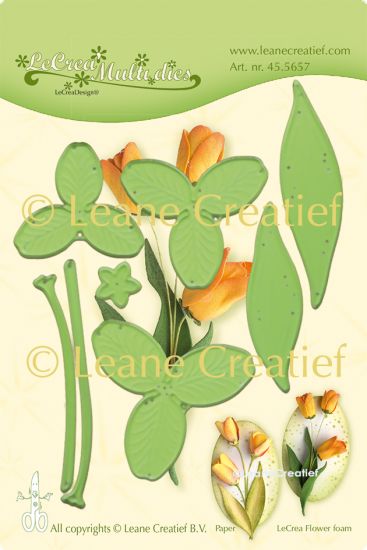 Set 8 matrite Leabilitie Multi die Flower cut & embossing - Tulip 3D