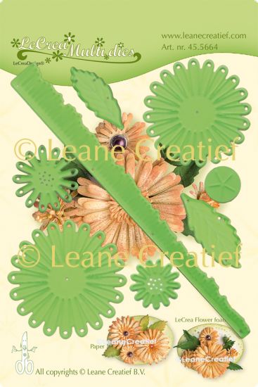 Set 8 matrite Leabilitie Multi die Flower cut & embossing - Chrysanthemum 3D