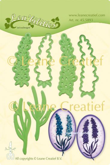 Set 6 matrite Leabilitie cut & embossing die - Lavender