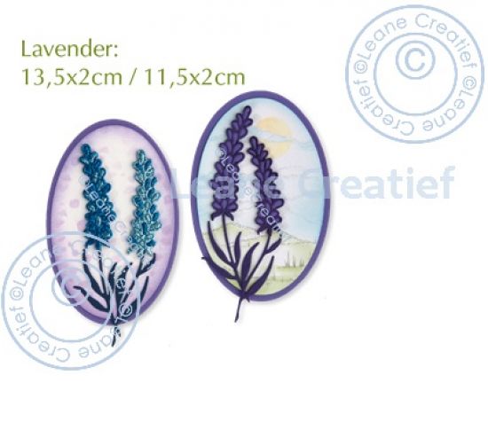Set 6 matrite Leabilitie cut & embossing die - Lavender