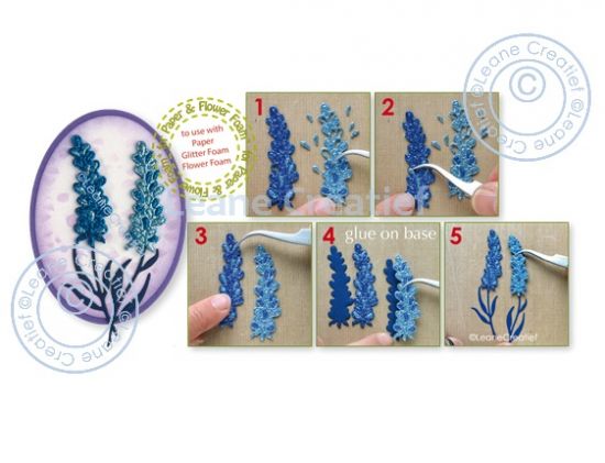 Set 6 matrite Leabilitie cut & embossing die - Lavender