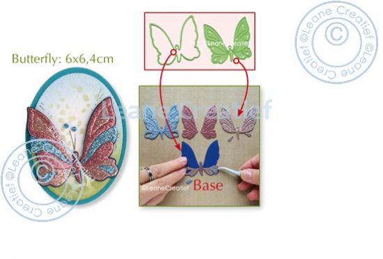 Set 2 matrite Leabilitie cut & embossing die - Butterfly