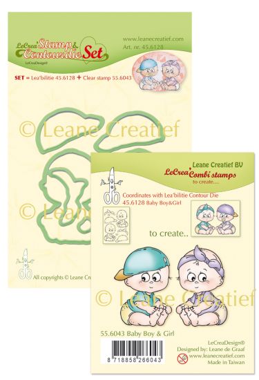 Set 8 matrite si 8 stampile - Baby boy & girl