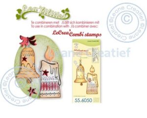 Set 4 matrite Leabilitie cut & embossing die - Candle & Christmas bell