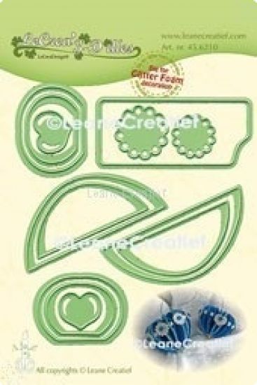 Set 13 matrite Leabilitie Glitter Foam decoration die - Heart