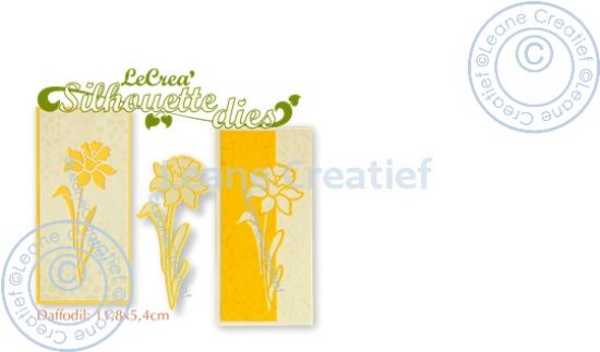 Set 3 matrite Leabilitie cut & embossing die - Daffodil / Narcis