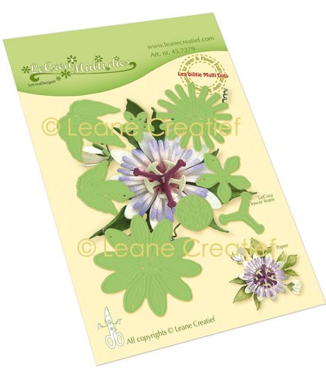 Set 8 matrite Leabilitie cut & embossing die - Passion flower