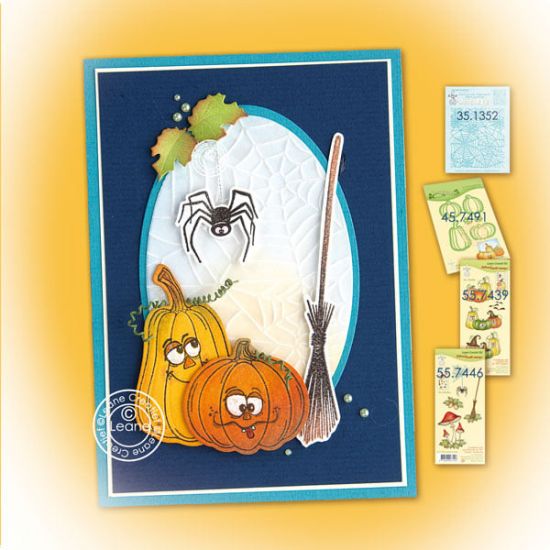Set 6 matrite Leabilitie cut & embossing die - Pumpkins