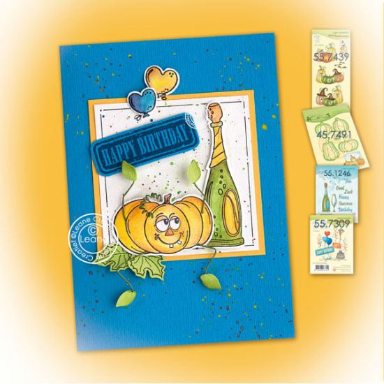 Set 6 matrite Leabilitie cut & embossing die - Pumpkins