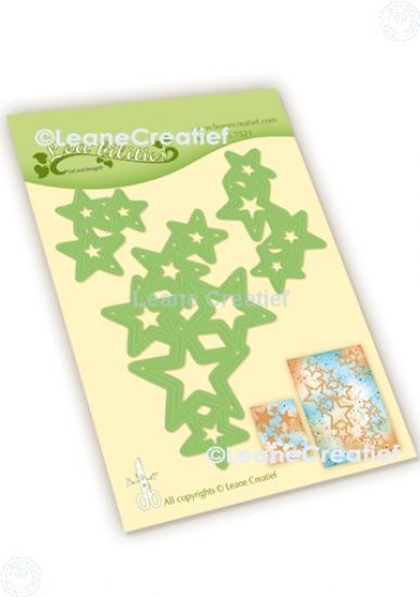 Set 3 matrite Leabilitie die - Star ornaments