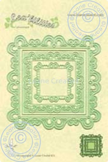 Set 4 matrite Leabilitie cut & embossing die - Frame Curve Lea 005