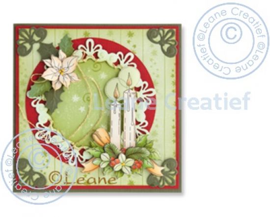 Set 2 matrite Leabilitie cut & embossing die - Frame Round Lace