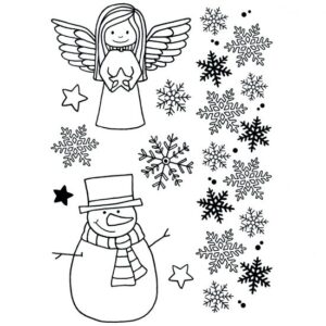 Set 9 stampile din silicon - Christmas