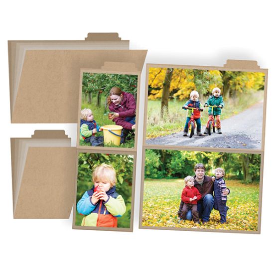 Set 2 mini-albume Snap cu mape si coperta carton - Photo Booklets