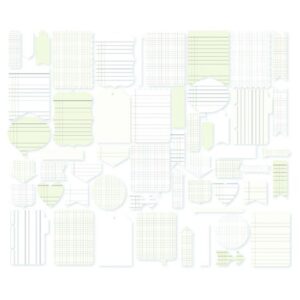 Set 54 forme din carton office - Simple Stories Journal Layers