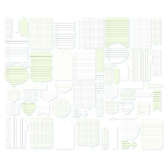 Set 54 forme din carton office - Simple Stories Journal Layers