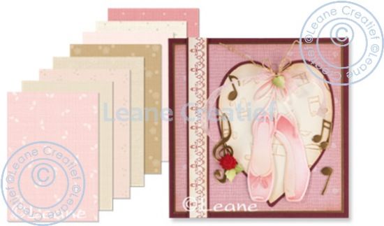 Set 16 coli A5 carton imprimat Lace - Assortiment Pink /Brown