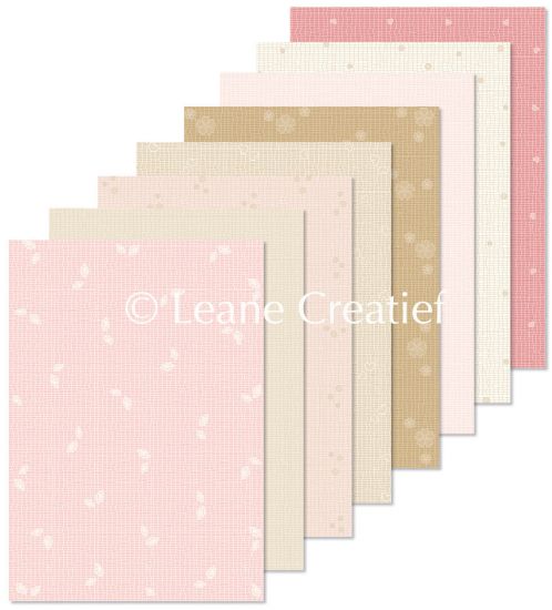 Set 16 coli A5 carton imprimat Lace - Assortiment Pink /Brown