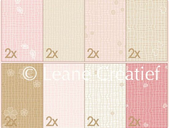 Set 16 coli A5 carton imprimat Lace - Assortiment Pink /Brown