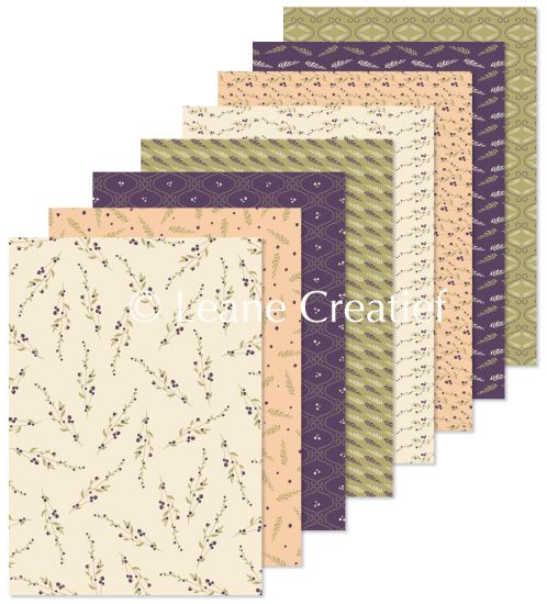 Set 16 coli A5 carton imprimat - Assortiment Branches and Leaves