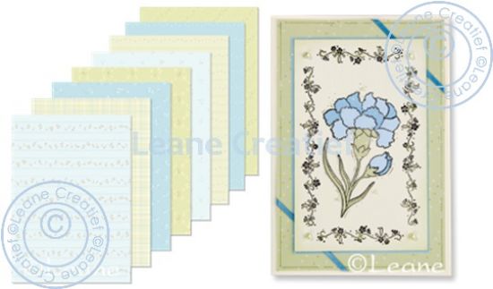 Set 16 coli A5 carton imprimat Music - Assortiment Blue/Green