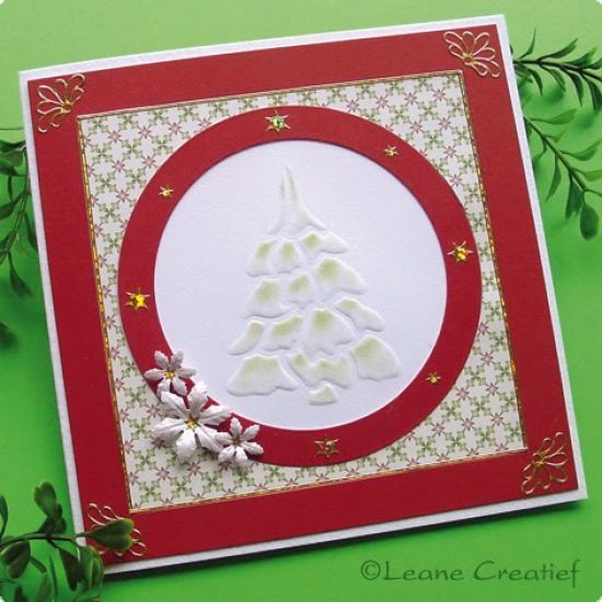 Set 8 coli A5 carton imprimat Christmas design - Red