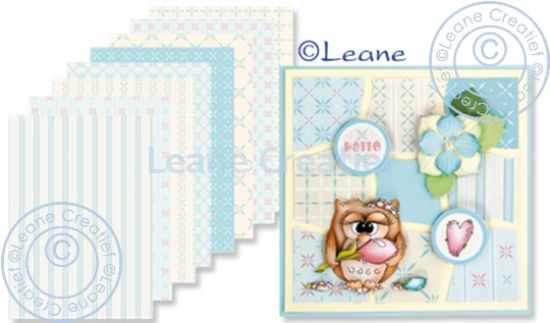 Set 16 coli A5 carton imprimat Stylish - Assortiment Blue