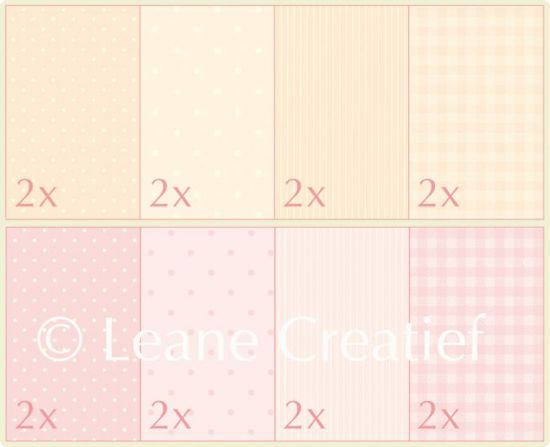 Set 16 coli A5 carton colorat - Assortiment Roze/Ocre tones