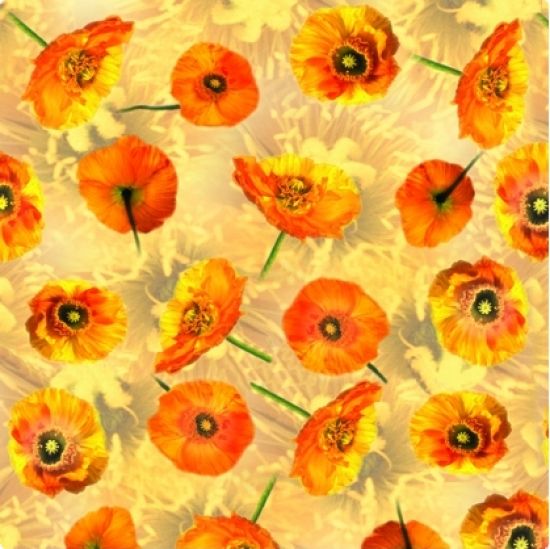 Fotocarton A4 cu 2 fete imprimate, 300g - Flora - Poppy