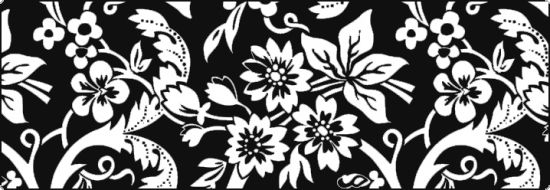 Hartie transparenta cu model, 115 g/m2 - Black & White - Arabesques