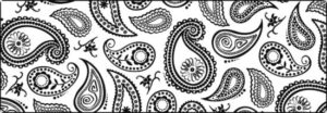 Hartie transparenta cu model, 115 g/m2 - Paisley