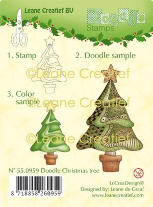 Stampila LeCrea Design - Doodle Christmas Tree