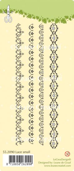 Set 4 stampile LeCrea Design - Lace small