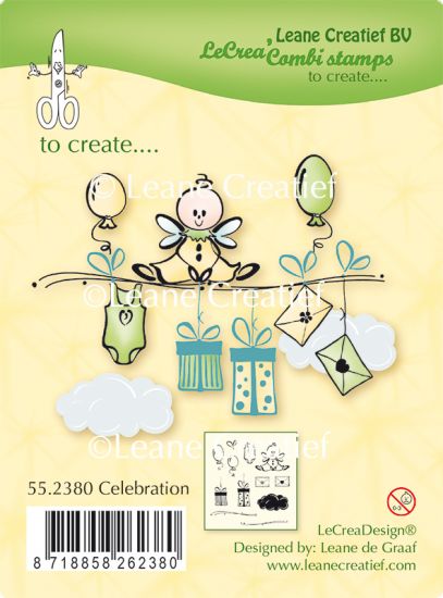 Set 12 stampile LeCrea Design Combi - Celebration