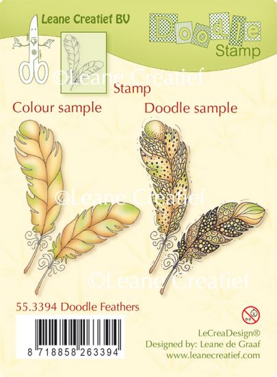 Stampila LeCrea Design - Doodle Feathers