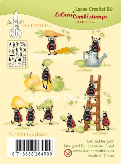 Set 22 stampile LeCrea Design Combi - Ladybugs