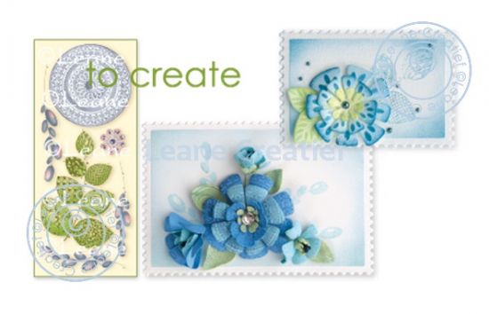 Set 6 stampile LeCrea Design - 3D Fantasy flower