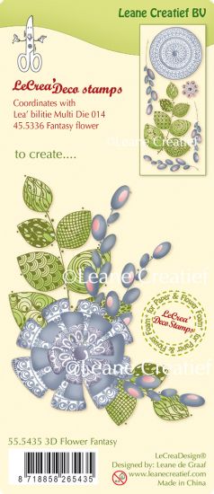 Set 6 stampile LeCrea Design - 3D Fantasy flower