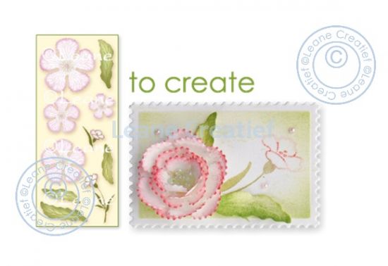 Set 10 stampile LeCrea Design - 3D Flower Carnation