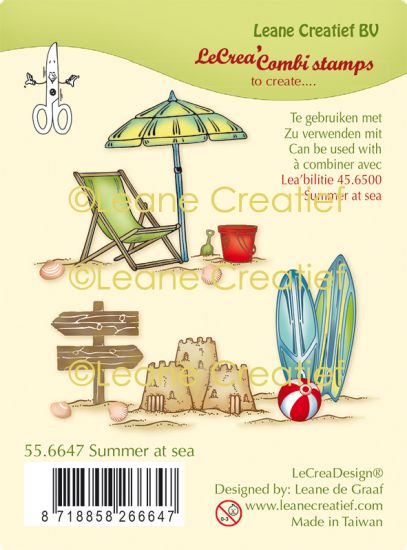 Set 12 stampile LeCrea Design Combi - Summer at Sea