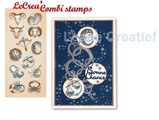 Set 12 stampile LeCrea Design - Zodiac signs