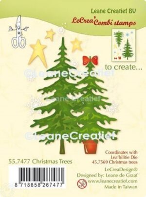 Set 12 stampile LeCrea Design - Christmas tree